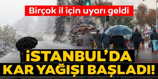 SON DAKİKA: İstanbul’da kar yağışı başladı!