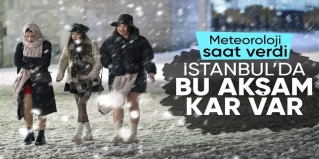 Ä°stanbul’da akÅŸam saatlerinden itibaren etkili kar yaÄŸÄ±ÅŸÄ± bekleniyor